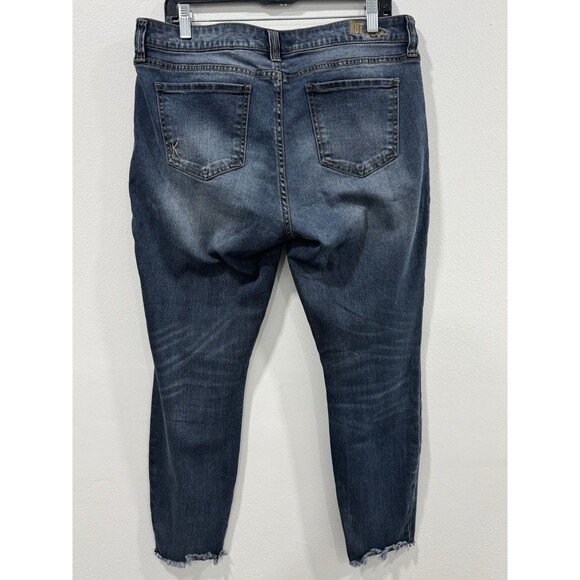Kut From The Kloth Jeans Womens Size 14 Medium Wash Distressed - Picture 3 of 7